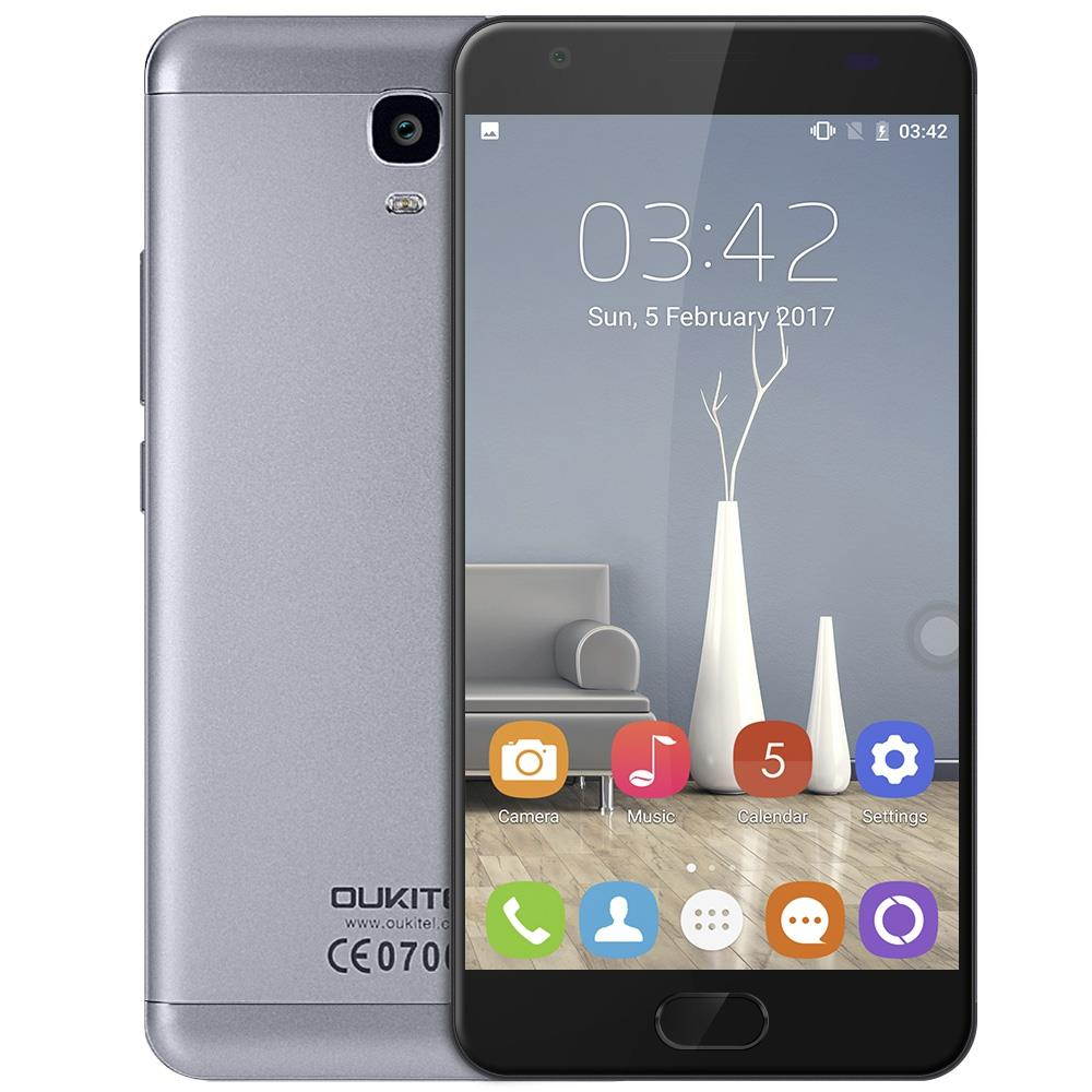OUKITEL K6000 Plus 4G Phablet 5.5 inch Android 7.0 MTK6750T Octa Core 1.5GHz 4GB RAM 64GB ROM 8.0MP + 16.0MP Cameras 6080mAh Battery Front Touch ID