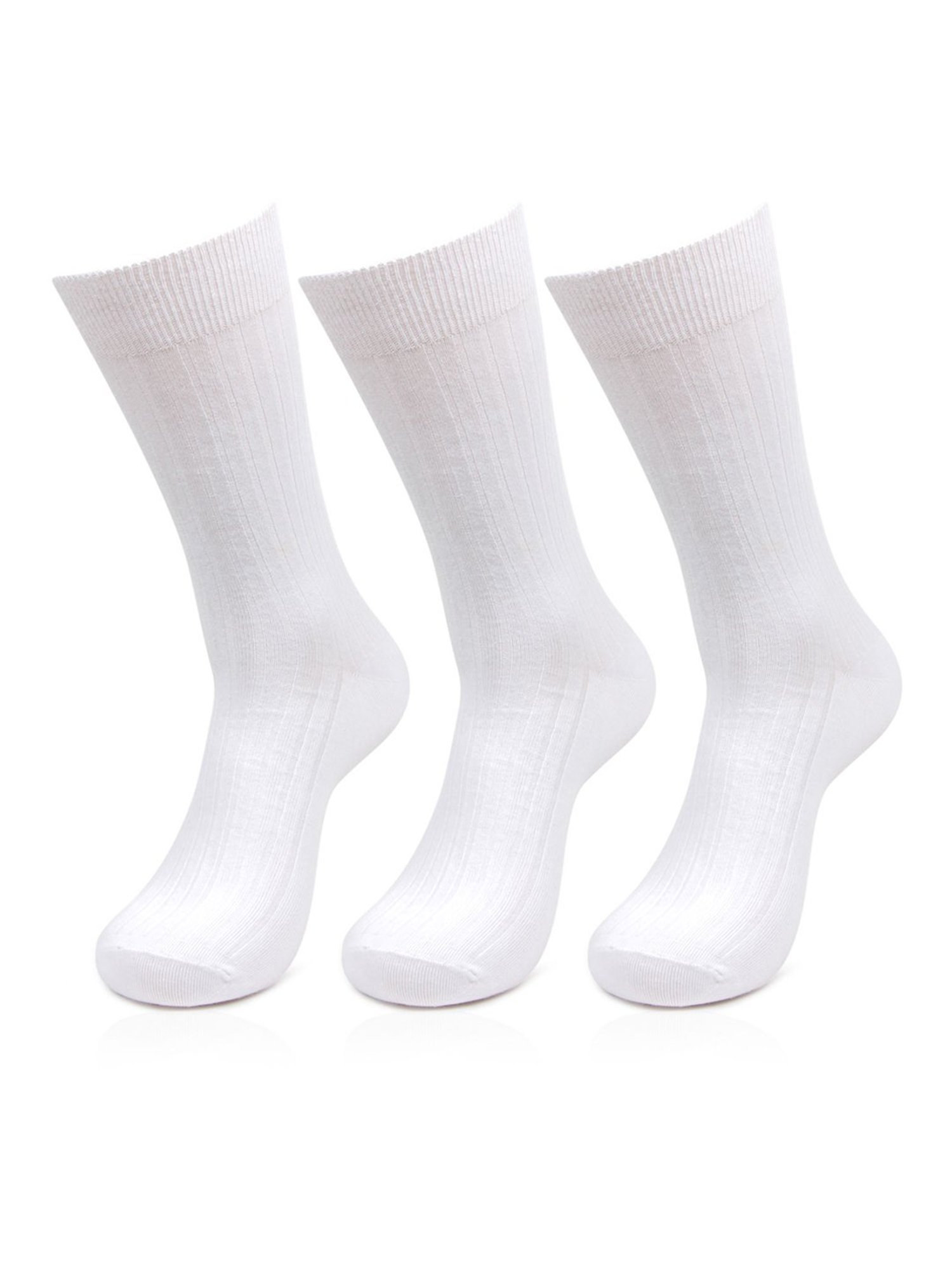 Bonjour White Striped Socks - Pack of 3