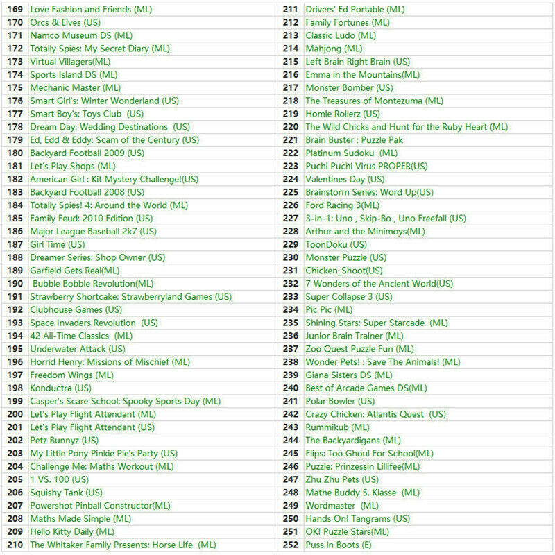 468 in 1 NDS Games Cartridge Gaming for Nintendo DS DS Lite DSi 3DS 2DS