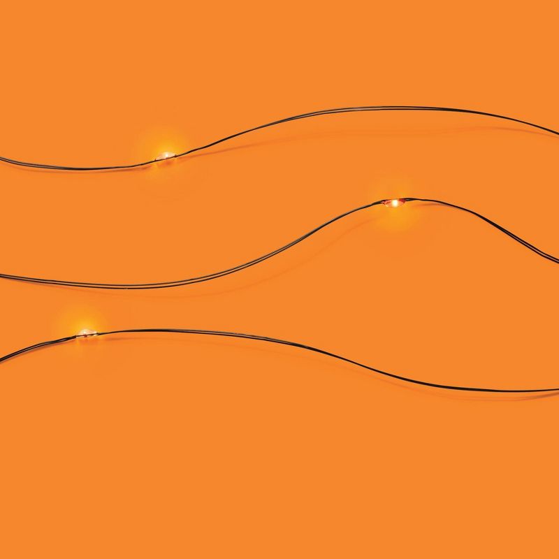 10ct Orange LED Battery-Powered Dewdrop Fairy String Lights with Timer - Hyde & EEK! Boutique™