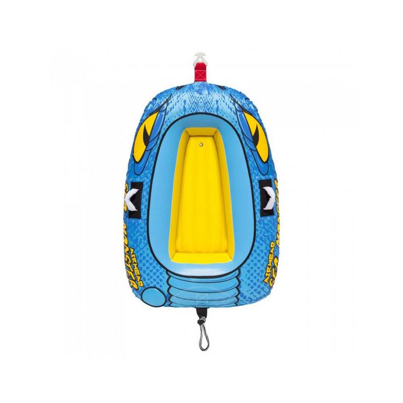 Airhead 4-Person Sea Monster Towable Water Tube with Kwik Connect Tow System