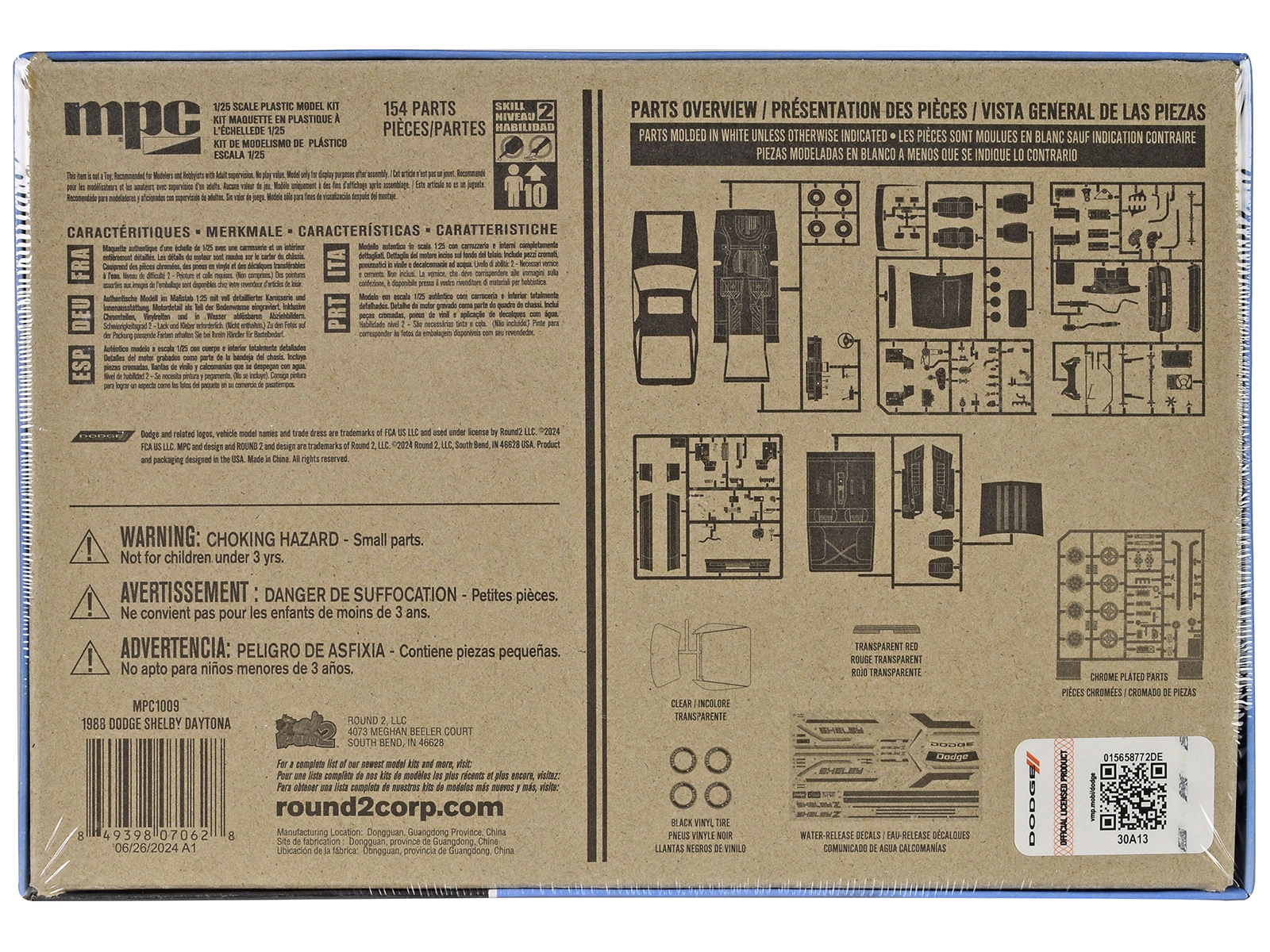 Level 4 Model Kit 1970 Dodge Challenger T/A "Streetburner" 2-in-1 Kit 1/24 Scale Model by Revell