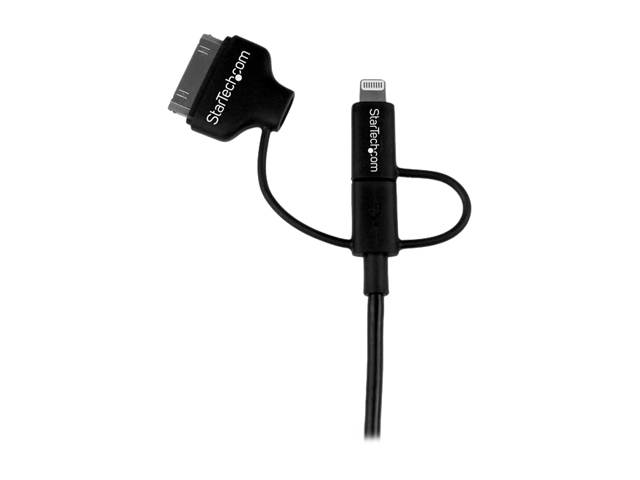 VisionTek 900784 Black Lightning to USB Black 1 Meter Cable - 5 Pack