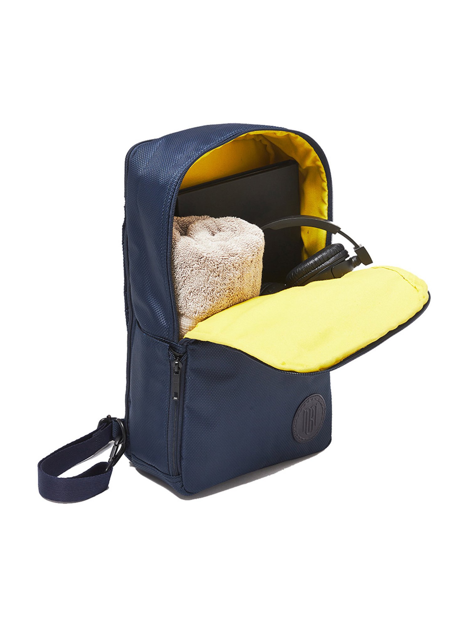 Mona B Navy Blue Rearden Medium Cross Body Bag