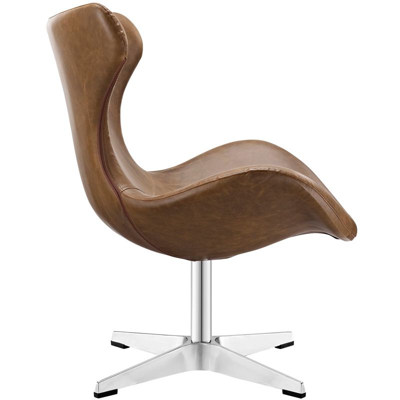 Helm Lounge Chair Brown - Modway