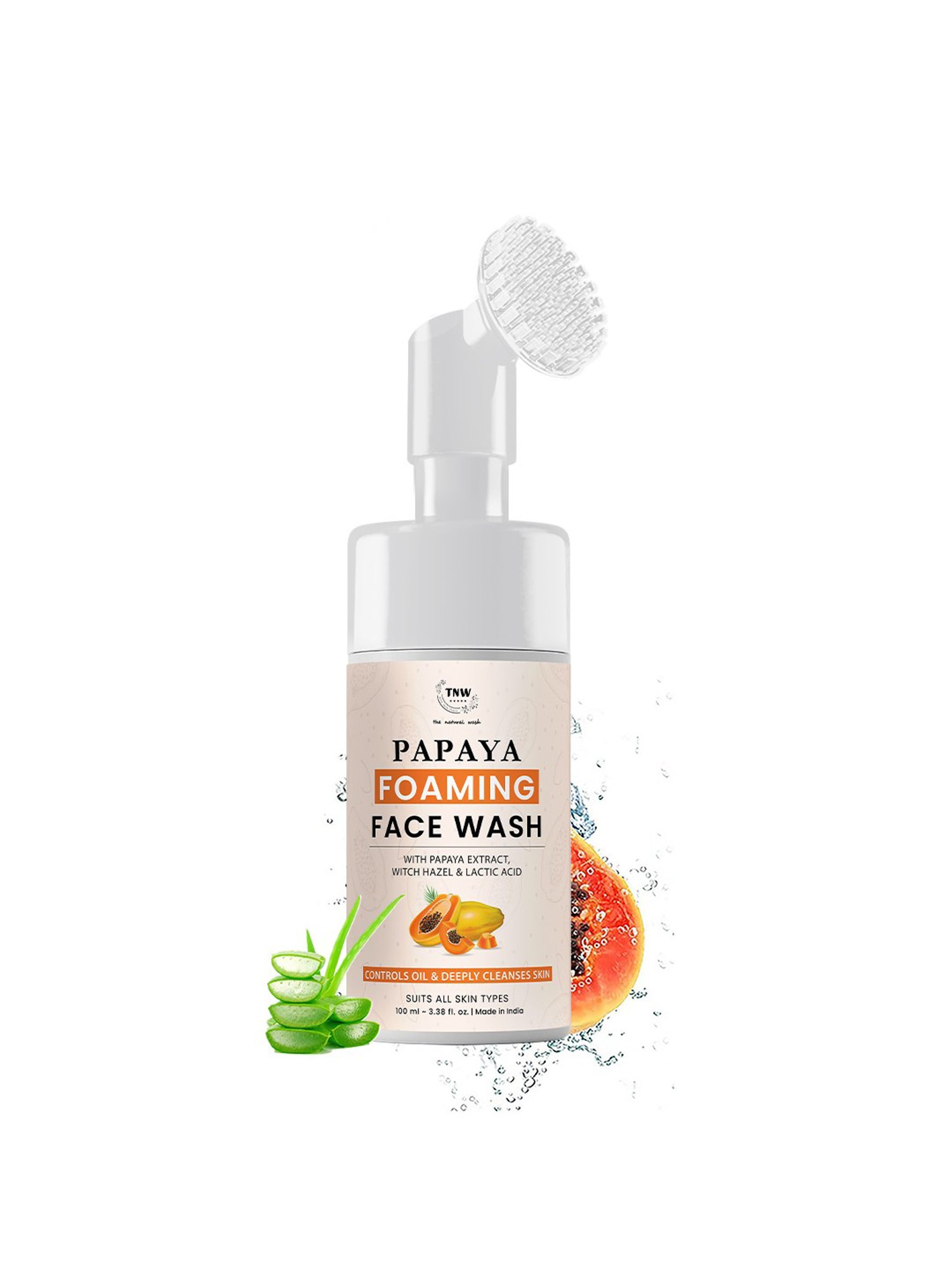 TNW-The Natural Wash Papaya Foaming Face Wash - 100 ml