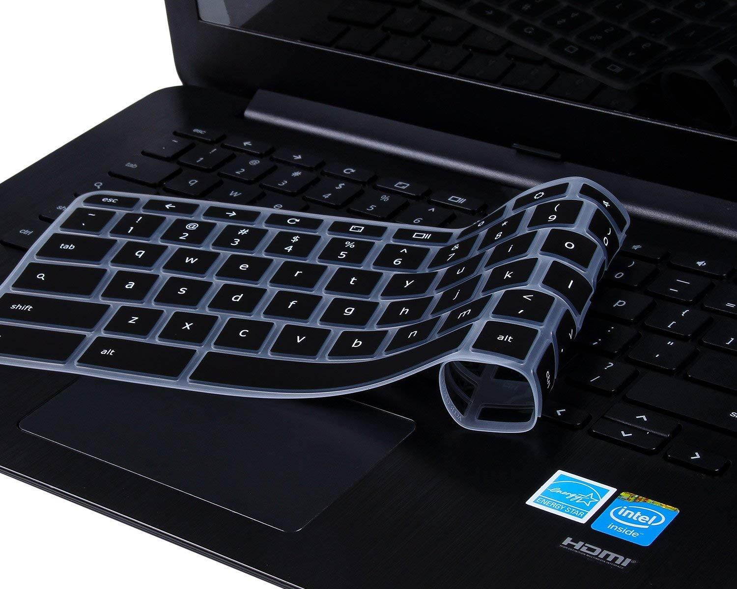 CaseBuy Acer Chromebook R 13 Keyboard Protector Skin Cover for 2017 Acer Premium R11/11.6" Acer Chromebook 11 CB3-131/Chromebook R 11 CB5-132T/13.3" Chromebook R 13 CB5-312T (Black)