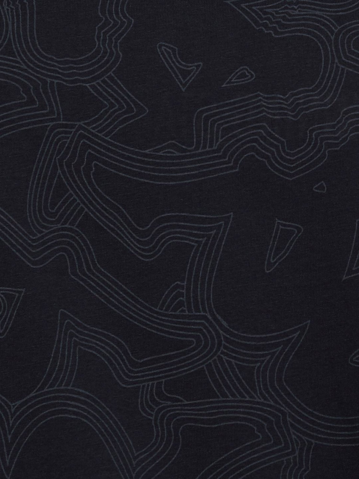 KAPPA Black Cotton Regular Fit Printed Sports T-Shirt