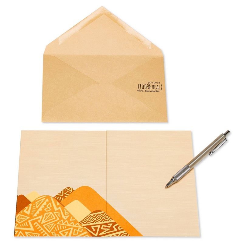 "Don't Give Up" Thinking of You Landscape With Patterns Greeting Card