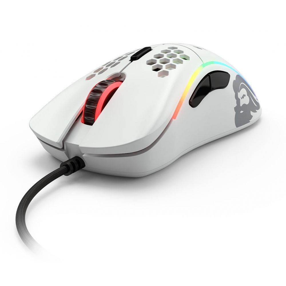 Glorious Model D Minus RGB Gaming Mouse - Matte White
