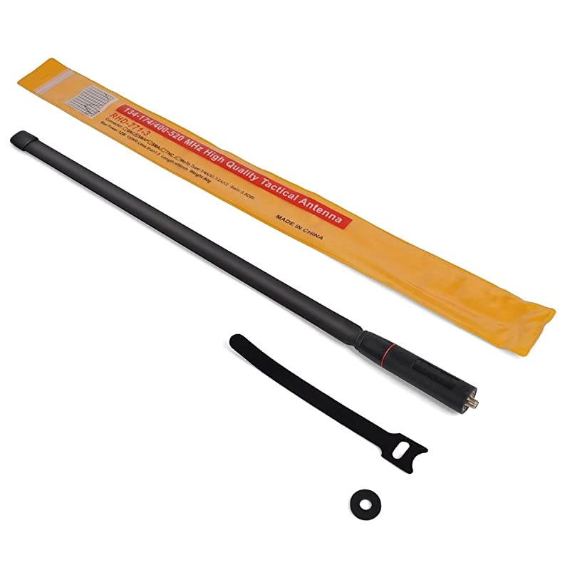 SMA-Female VHF/UHF 144/430Mhz Dual Band Antenna for Baofeng UV-5R, UV-82,UV-9R Plus,BF-F8HP, UV-5R V2+ Plus, BF-F9 V2+ Walkie Talkie Two Way Radio