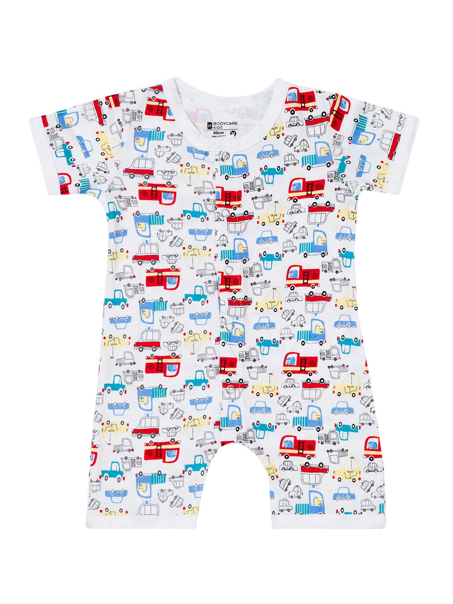 Ed-a-Mamma Baby Pink & White Printed Bodysuit (Pack Of 2)