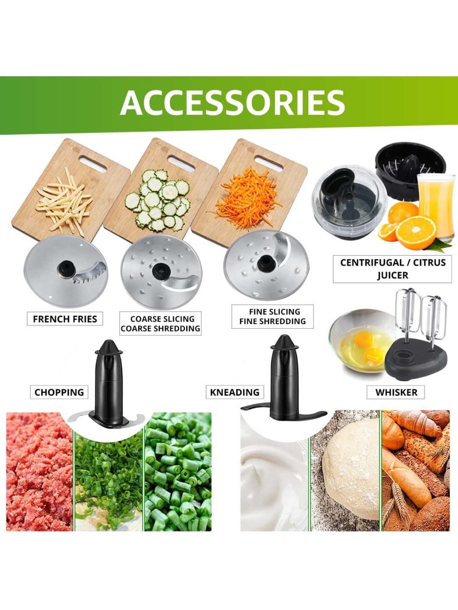 Inalsa 1000W Food Processor