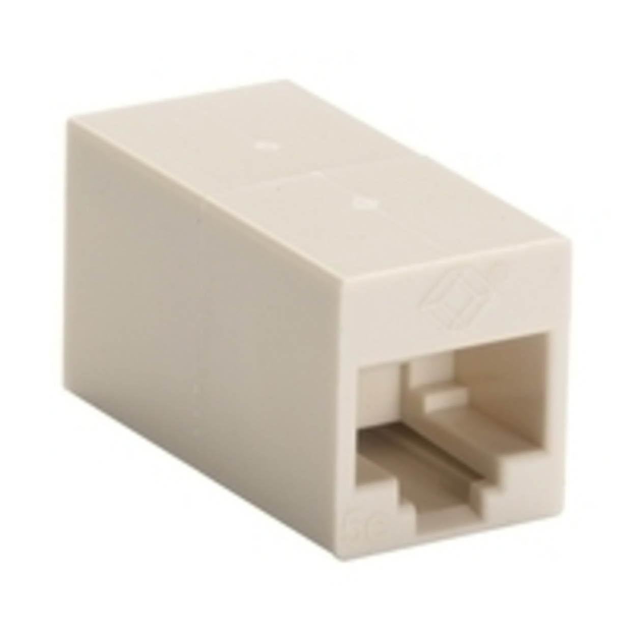Black Box FM506-R2 Cat5e Coupler Straight-Pinned Unshielded White Single Pack