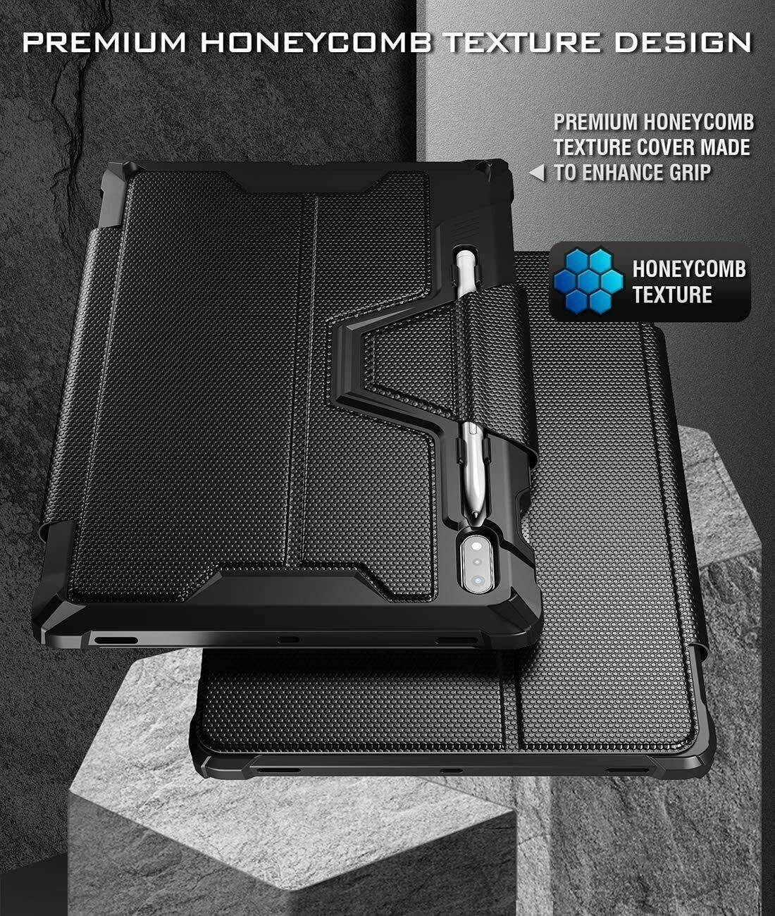 Poetic For Samsung Galaxy Tab S7 11" T870/ SM-T875 Tablet Case,Smart Cover Black