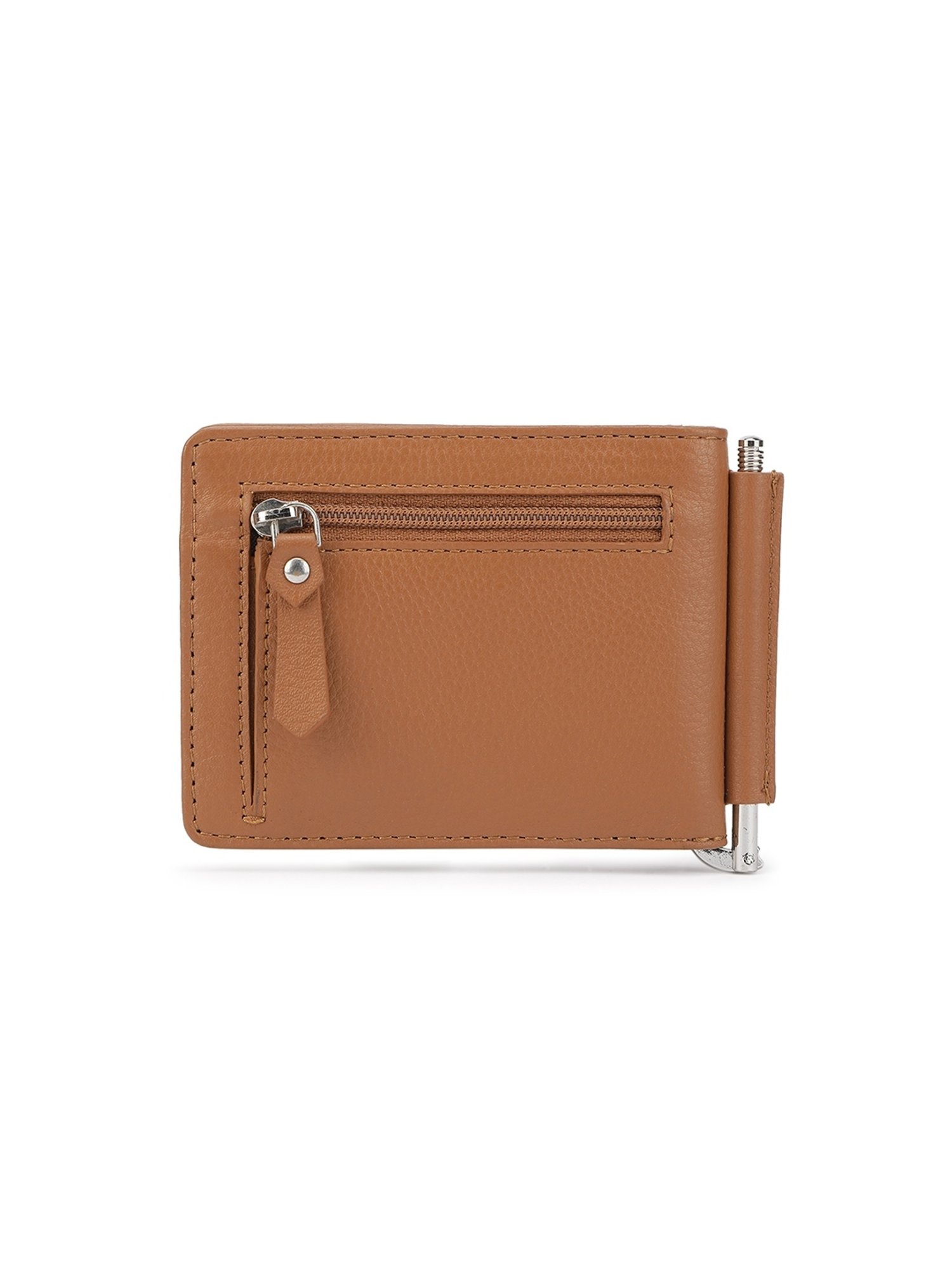 PERQUISITE Brown Casual Leather Bi-Fold Wallet for men