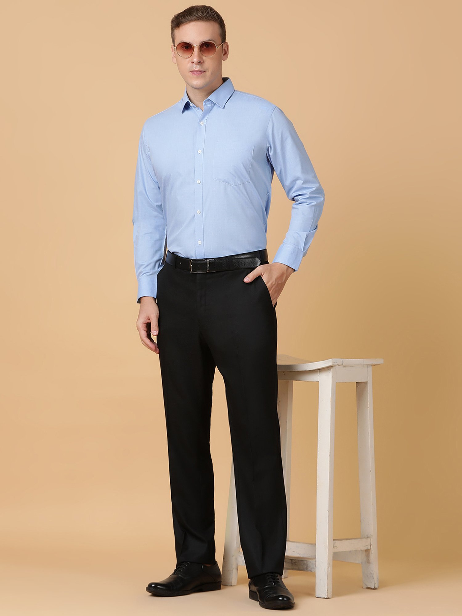 TABARD Light Blue Regular Fit Shirt