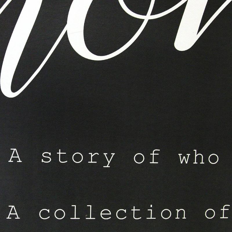 23.62" x 30.31" Home is Quote Oversized Wall Art White - Stratton Home Décor