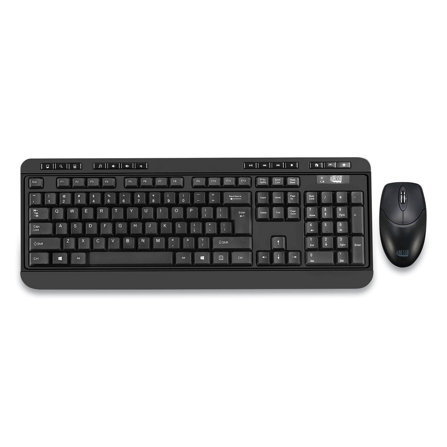 ADESSO WKB-1320CB ANTIMICROBIAL WIRELESS DESKETOP KEYBOARD & MOUSE COMBO