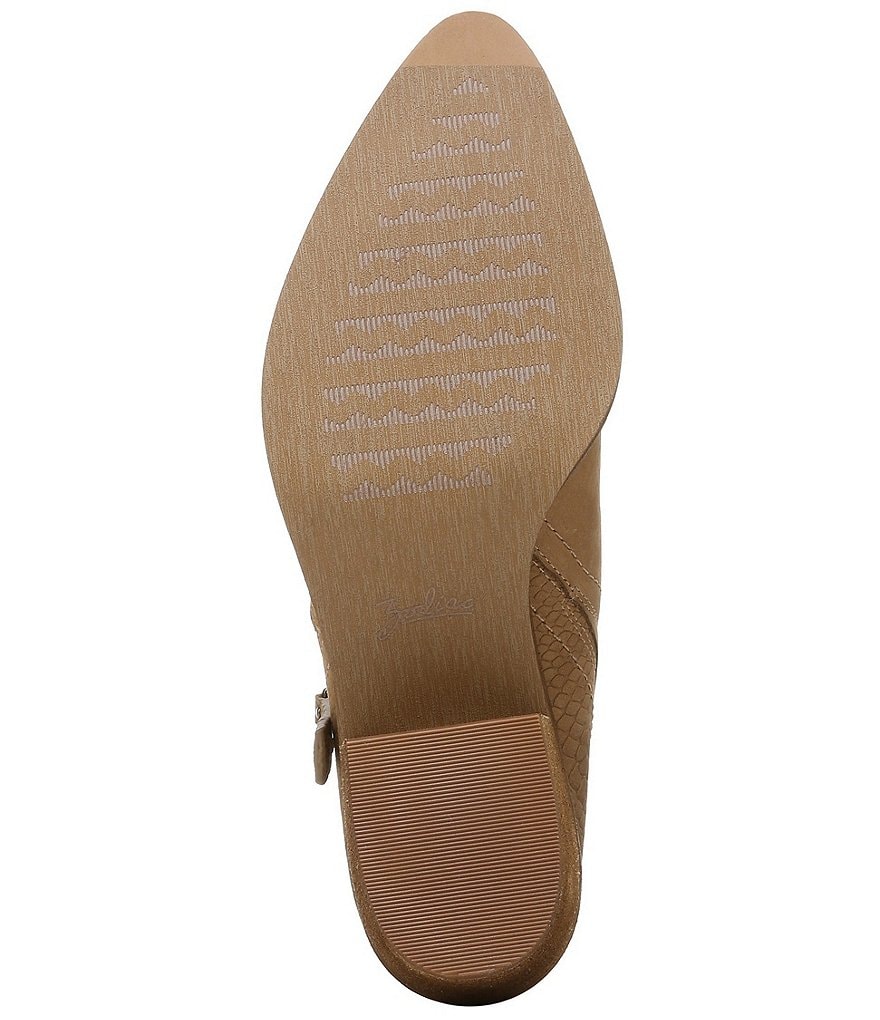 Zodiac Margot Snake Embossed Leather Ankle Booties