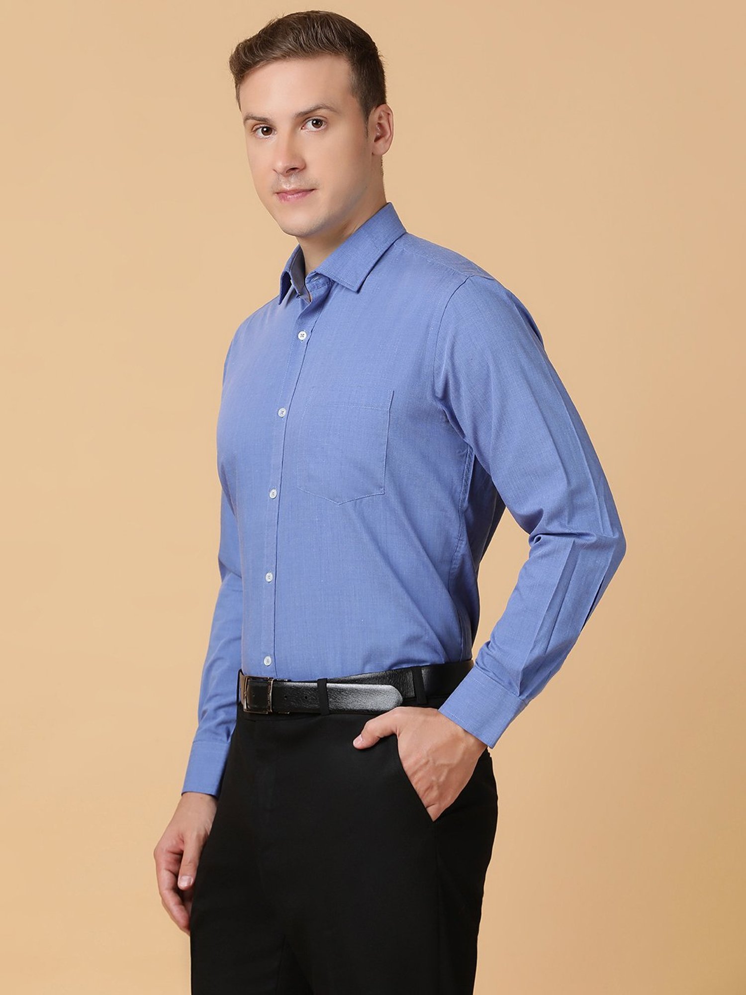 TABARD Indigo Blue Regular Fit Shirt