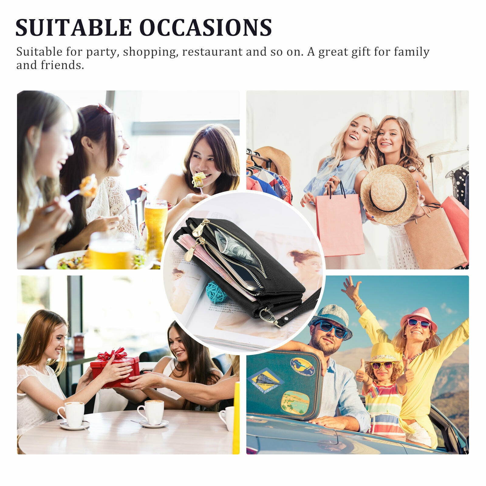 Women Lady Leather Wallet Card Holder Phone Bag Case Purse Handbag Retro Style