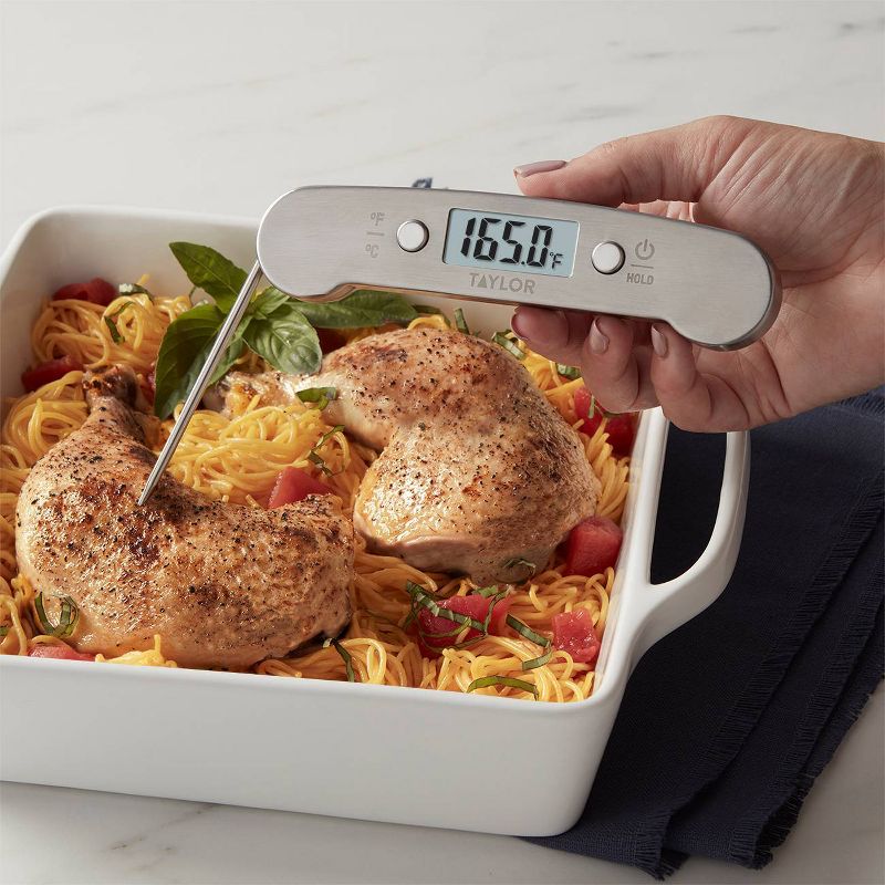Taylor Stainless Steel Digital Folding Kitchen Thermometer