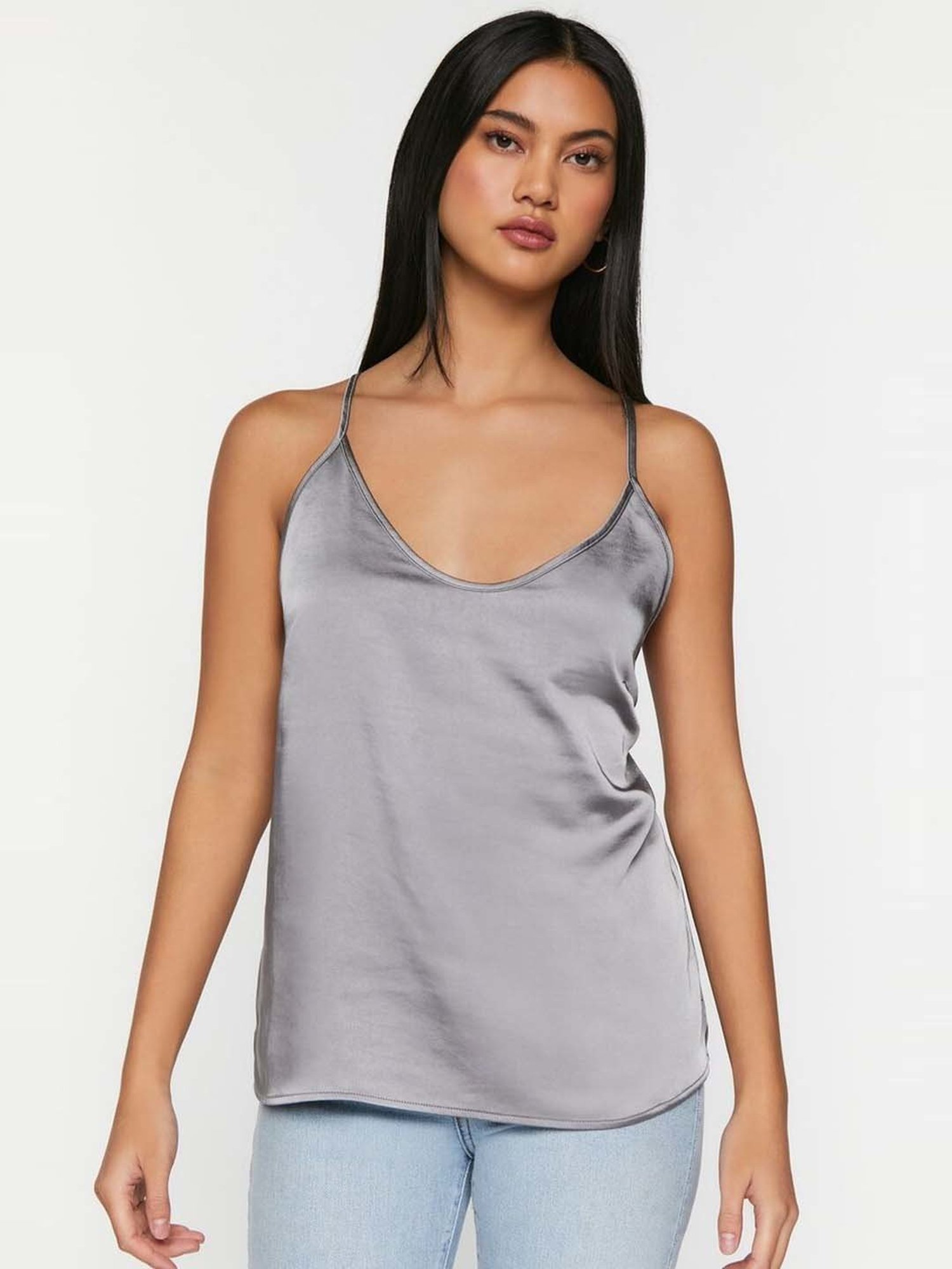 Forever 21 Grey Regular Fit Top