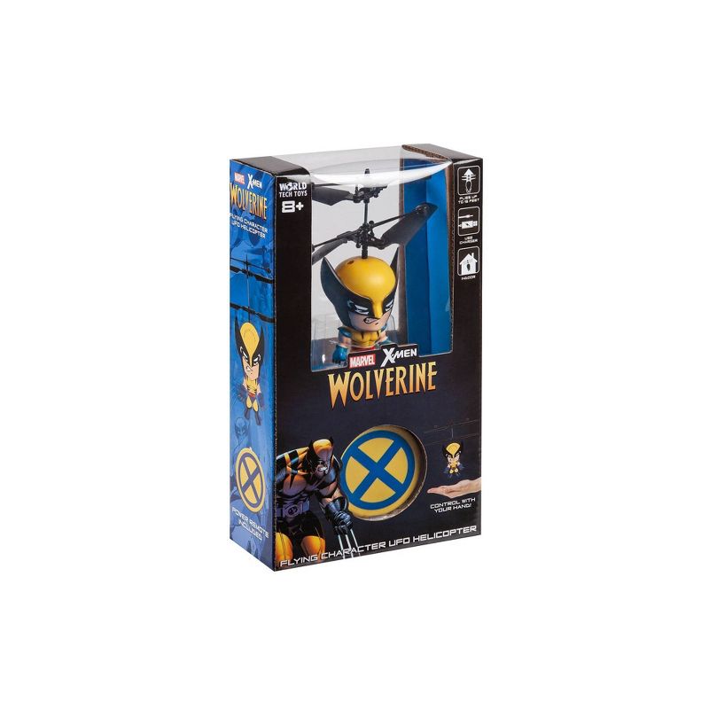 World Tech Toys Marvel 3.5" Wolverine Flying Figure IR Helicopter