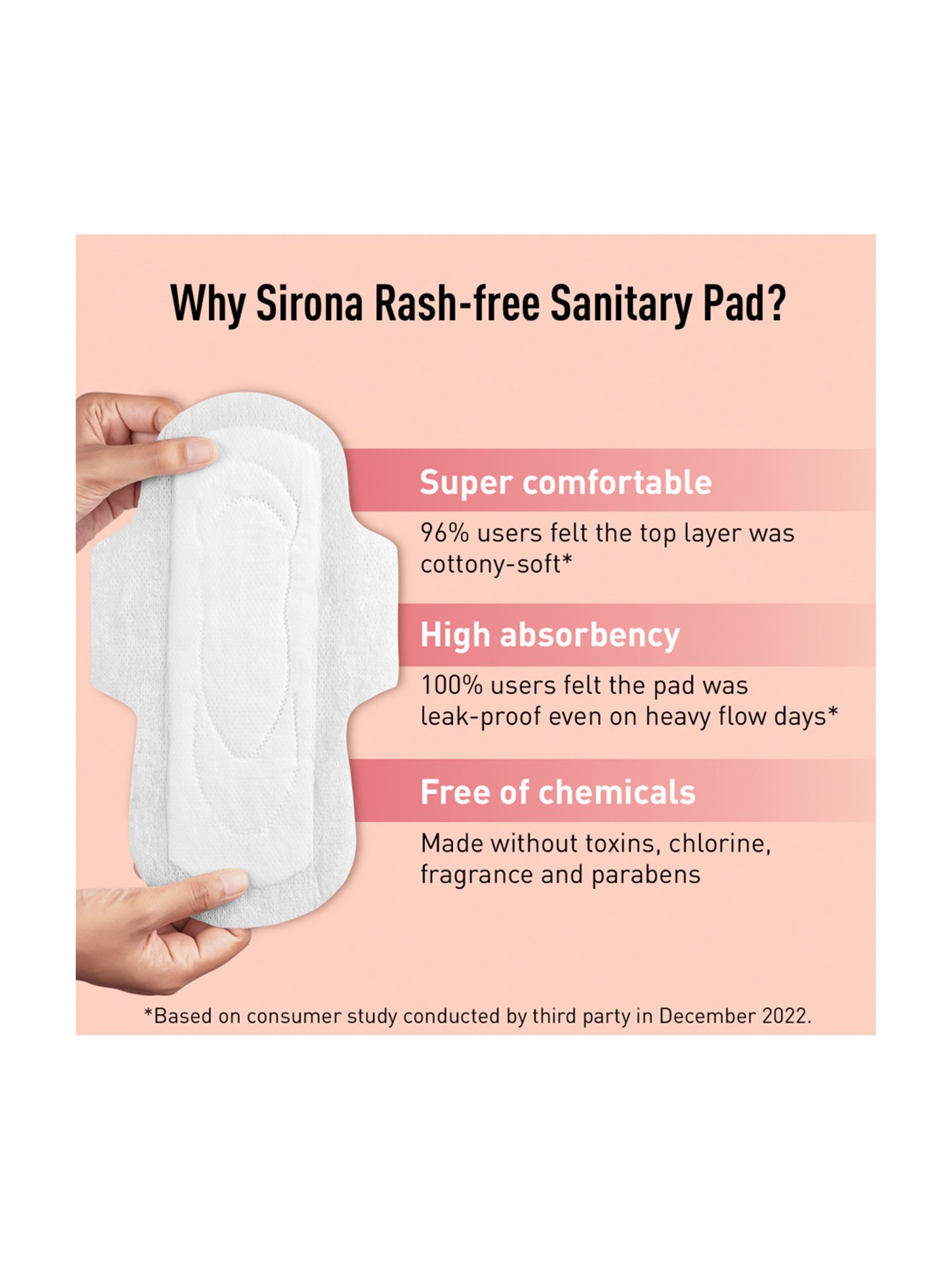 Sirona Cottony Soft Rash Free Sanitary Pads for Women Extra Large - 30 Pads