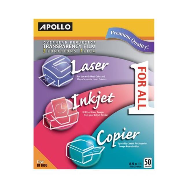 Apollo VUF1000E-A Multifunction Universal Film, Without Stripe, 50 Sheets - Pack Of 5