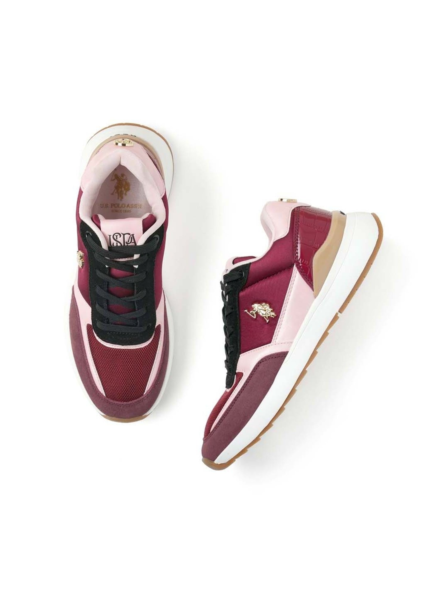 U.S. Polo Assn. Women's Maroon Running Shoes