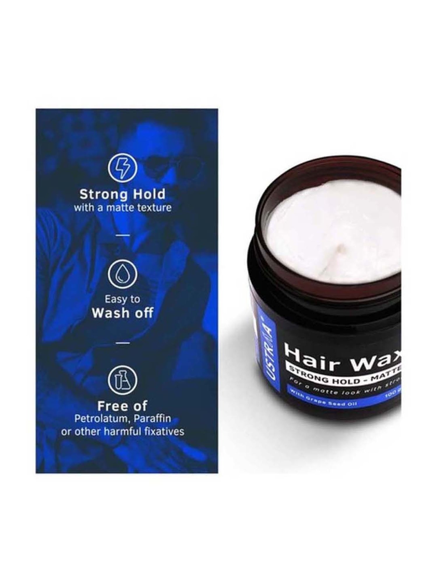 Ustraa Hair Wax Matte look & Face Wash Oily Skin