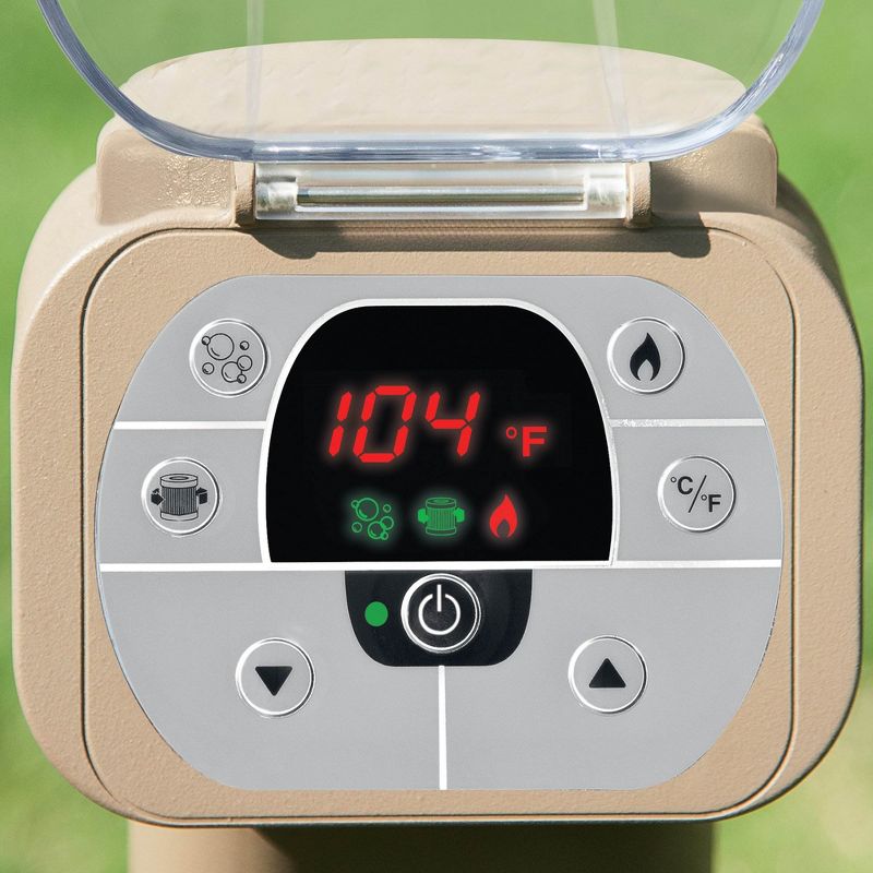 Intex PureSpa 85 Inch Bubble Jet Massage 6 Person Inflatable Round Hot Tub Spa