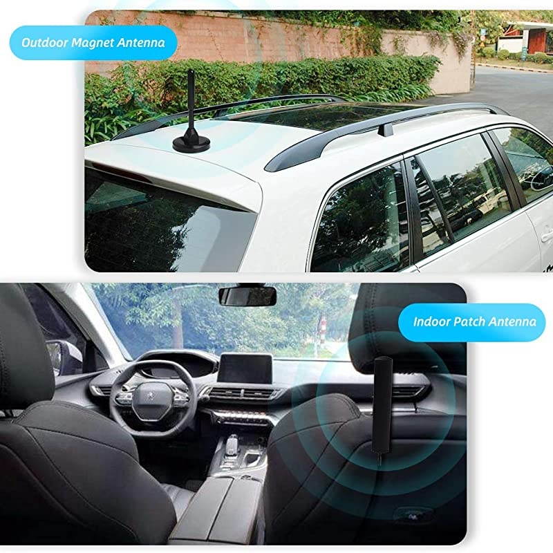 Phone Signal Booster for Car, RV, SUV and Truck - Boosts LTE 4G Band 12/13/17 Data & Volte (Voice Over 4G) Mobile ular Signal Repeater Amplifier for AT&T Verizon in Vehicle