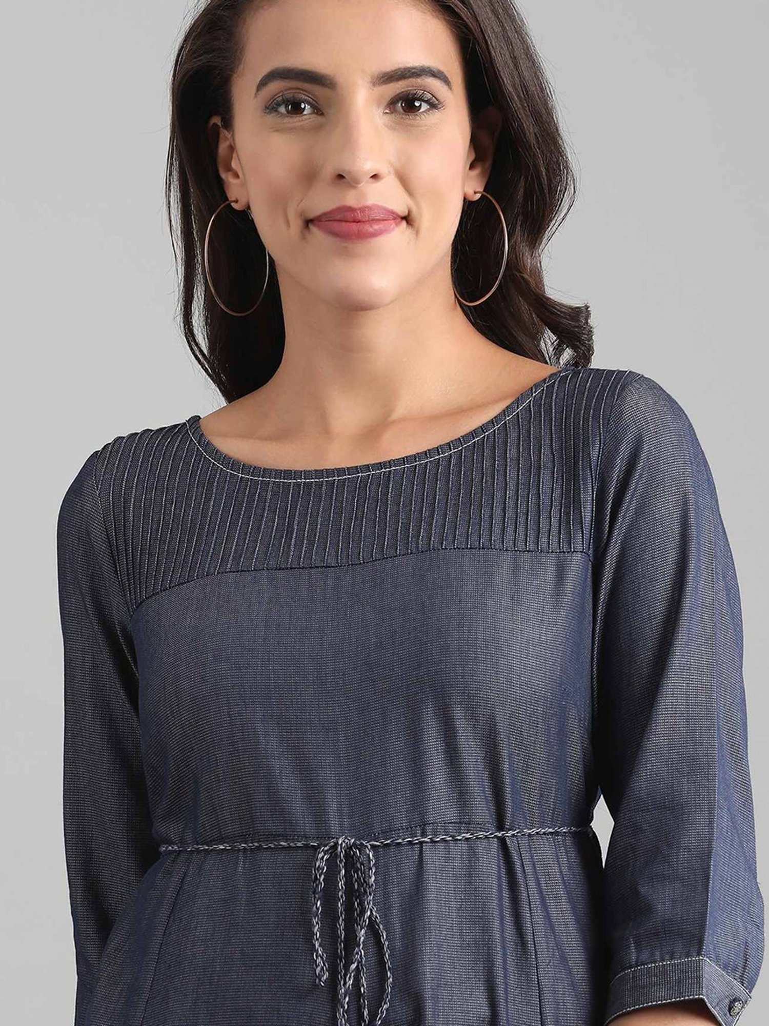 Aurelia Denim Blue Cotton Jumpsuit