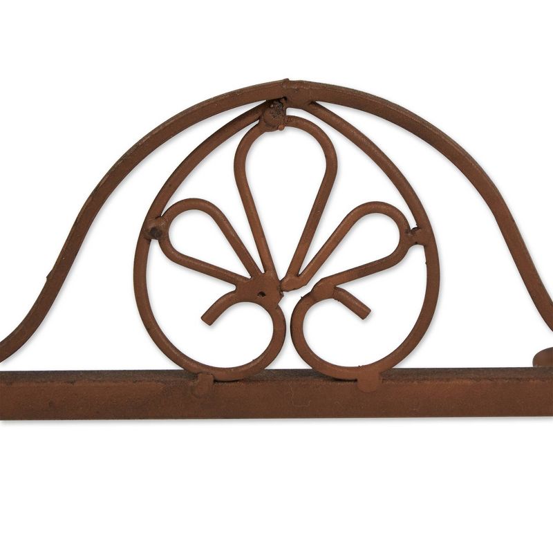 15" Indoor/Outdoor Iron Rustic Triple Planter Stand Brown - Zings & Thingz