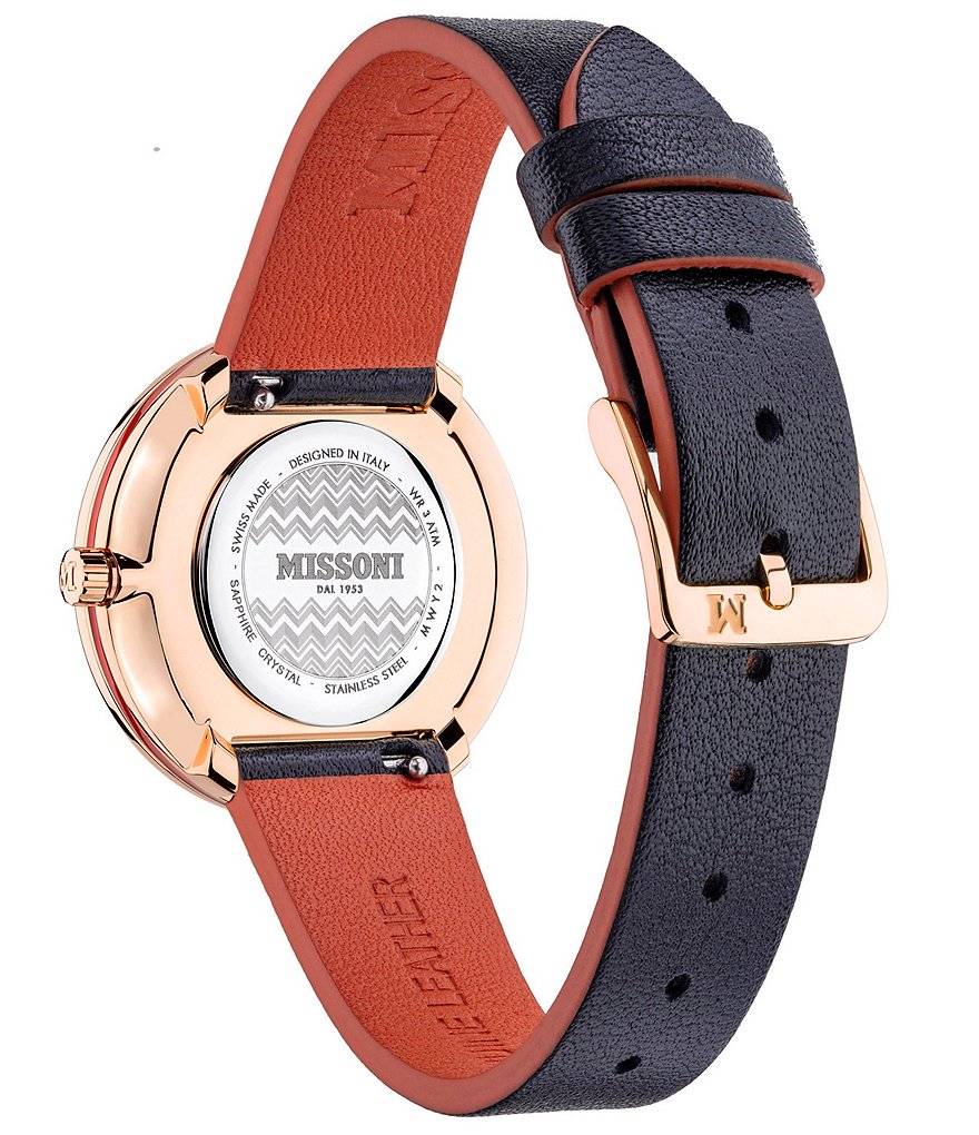 Missoni M1 Joyful Leather Analog Watch
