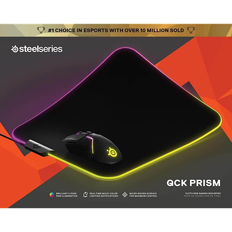 QcK Gaming Surface - Large Cloth - Best Selling Mouse Pad of All Time - Optimized For Gaming Sensors