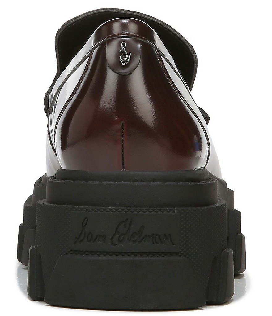 Sam Edelman Dandrea Lug Sole Leather Tassel Loafers