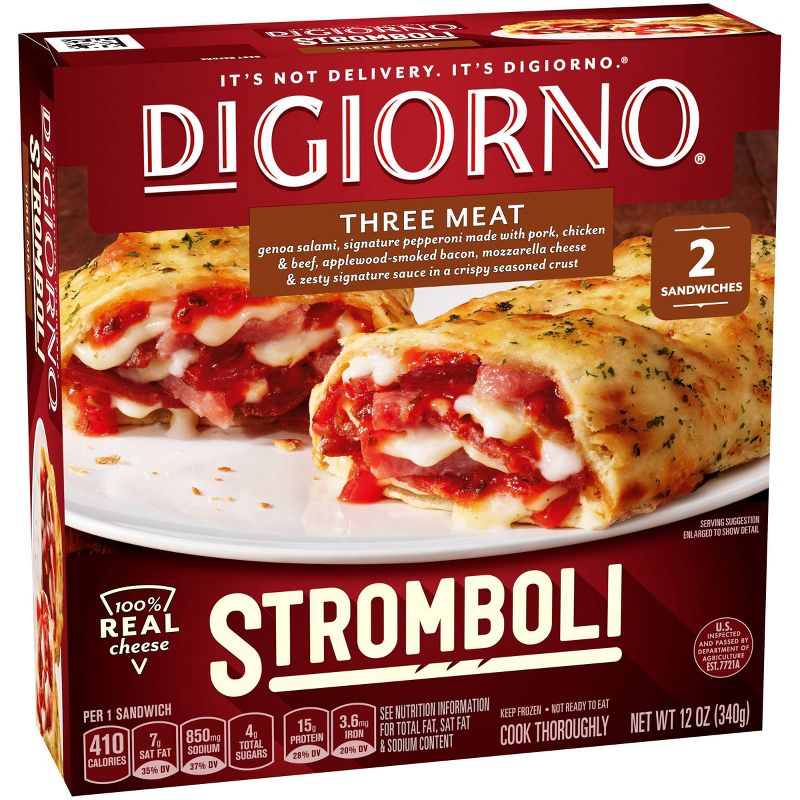 DiGiorno Three Meat Frozen Stromboli - 12oz
