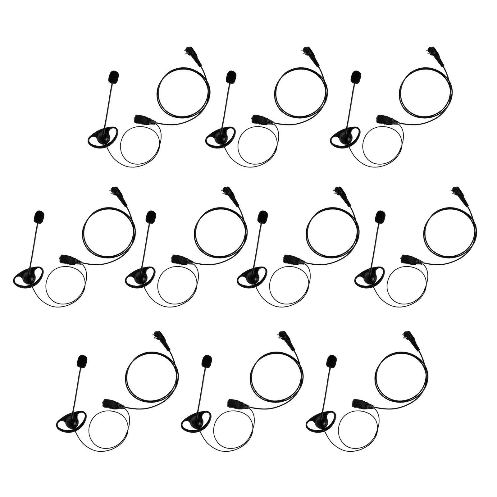 10 pcs D-Sharp Earhanger with Boom Mic for Motorola MOTOTRBO RDV5100 CP200D