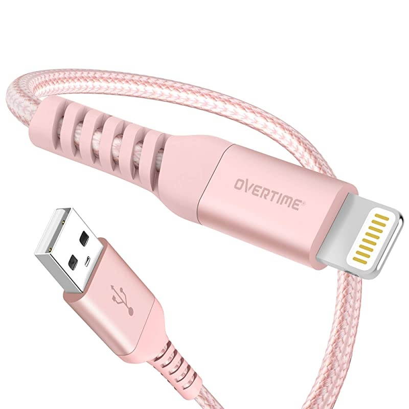 Charger 10ft Apple MFi Certified Lightning Cable Braided Nylon HighSpeed Cable for 1111 Pro11 Pro MaxXXSXRXS Max8765SSE AirPodsPro iPad MiniAir Rose Gold