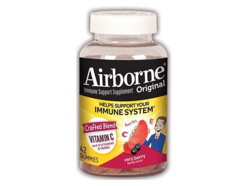 Airborne Immune Support Gummies with Vitamin C & Zinc - Very Berry - 42ct