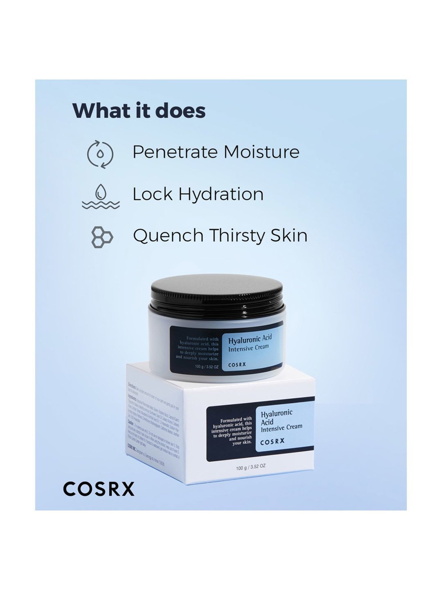 Cosrx Hyaluronic Acid Intensive Cream - 100 gm