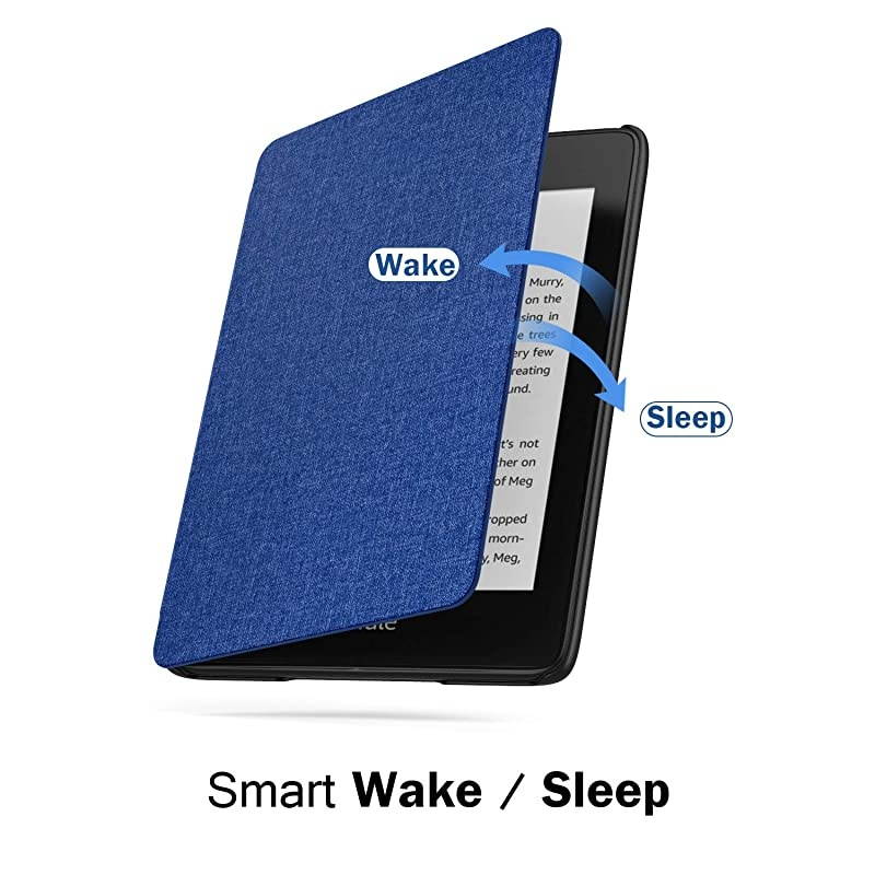 Case Fits Kindle Paperwhite (10th Generation, 2018 Release), Thinnest Lightest Smart Shell Cover with Auto Wake/Sleep for  Kindle Paperwhite 2018 E-Reader - Denim Indigo