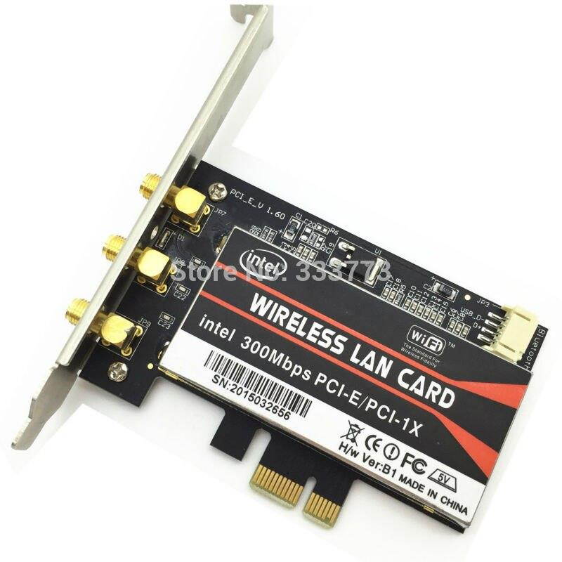 300M PCI-E 1X 16X PC Computer 2.4/5GHz DUAL BAND WIRELESS Desktop WIFI WLAN CARD