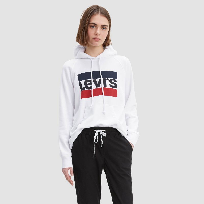 Levi's® Women's Graphic Track Hoodie - White - M