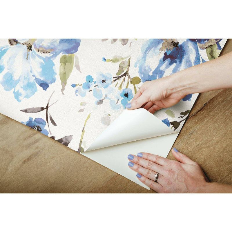 RoomMates Iris Peel & Stick Wallpaper