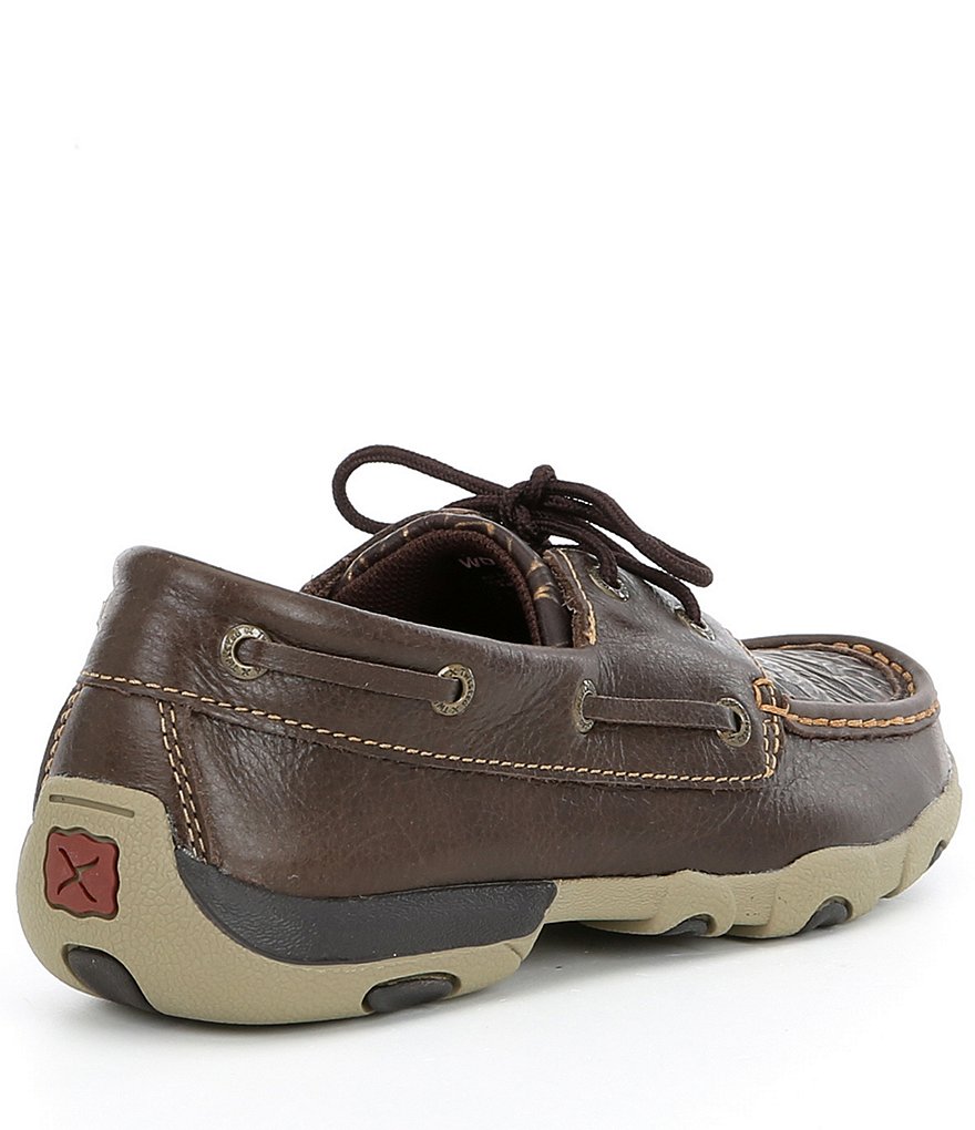 Twisted X Women's Floral Embossed Boat Driving Mocs